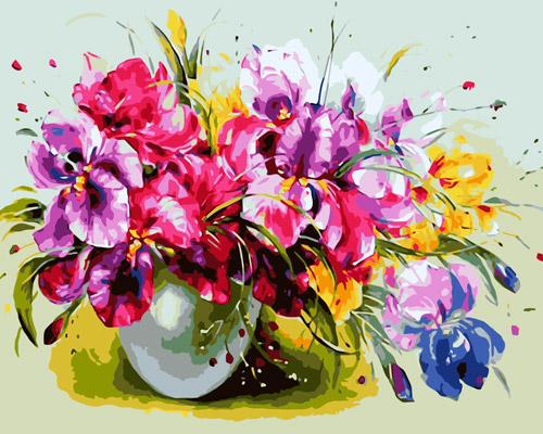 pintar numeros orquideas