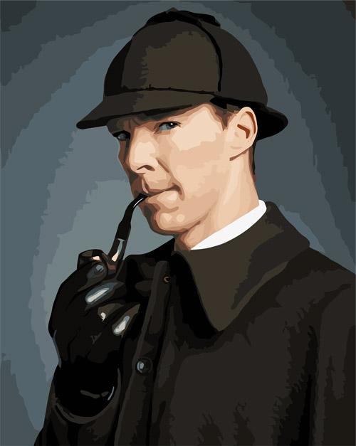 pintar por numeros sherlock holmes