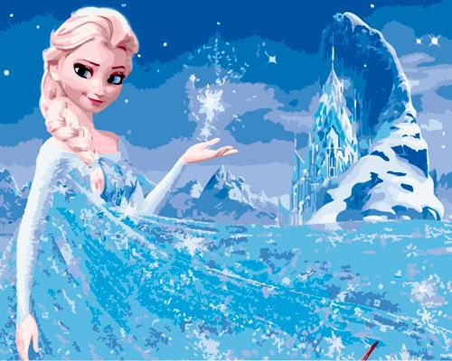 elsa pelicula frozen dibujo para pintar