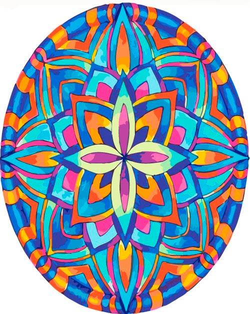 Colorear Por Números - Mandala de Flor