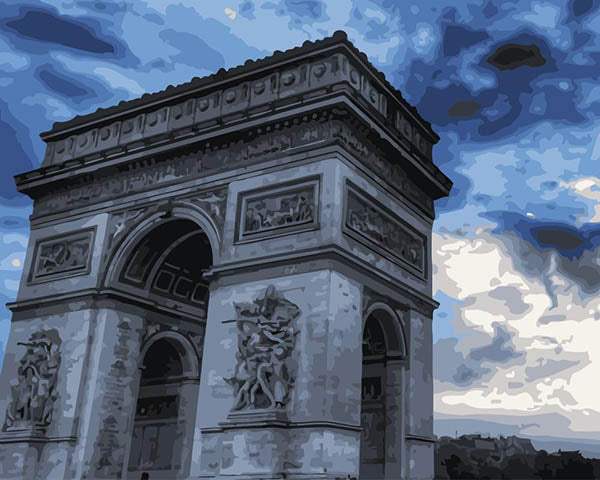 Colorear Por Números - Arco de Triunfo de París