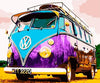 decoracion moderna cuadros caravana colorida