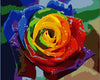 Colorear Por Números - Rosa Grande Multicolor